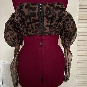 Fashion Nova Animal Print Top